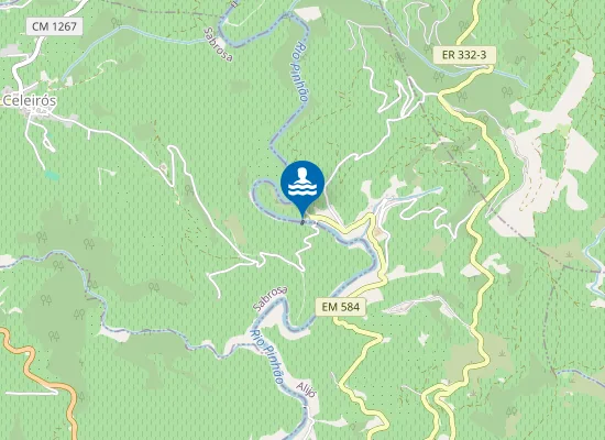Map of Praia Fluvial do Passadouro