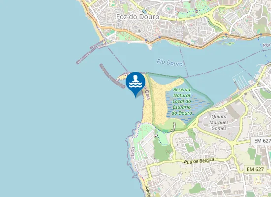 Map of Praia do Cabedelo