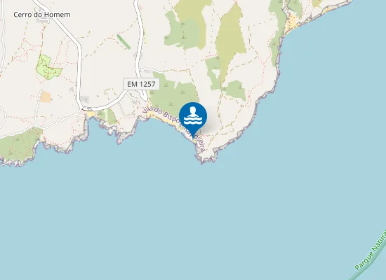 Map of Praia do Zavial Naturista