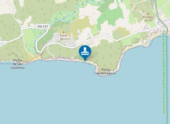 Map of Praia de Almádena