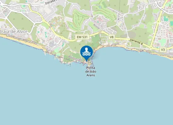 Map of Praia João de Arens