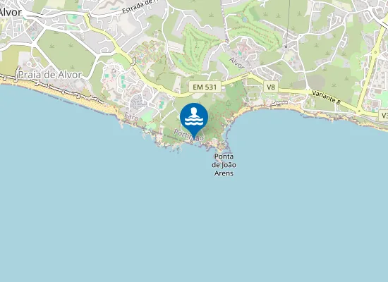 Map of Praia do Submarino