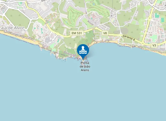 Map of Praia João de Arens