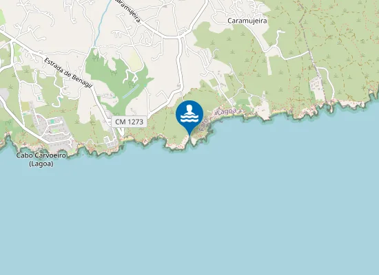 Map of Praia do Cão Raivoso