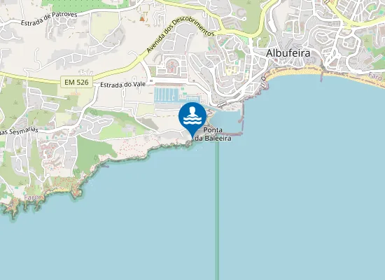 Map of Praia do Risco