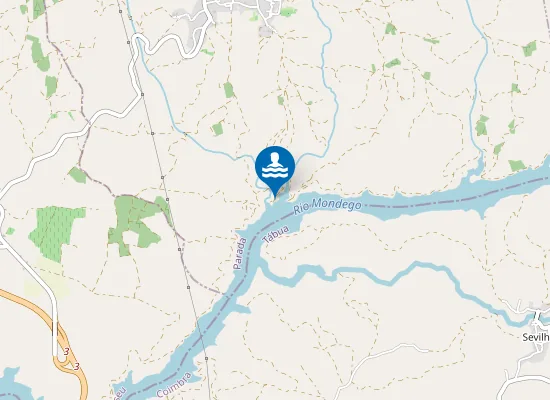 Map of Praia Fluvial da Nossa Senhora da Ribeira de Parada