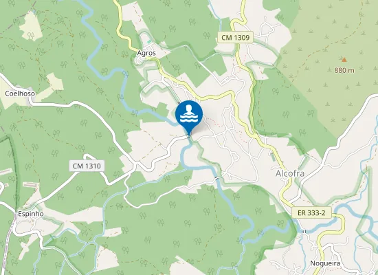 Map of Praia Fluvial de Alcofra