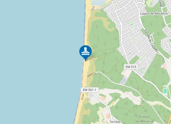 Map of Praia de Alfarim
