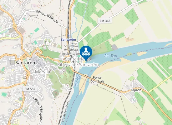 Map of Praia fluvial