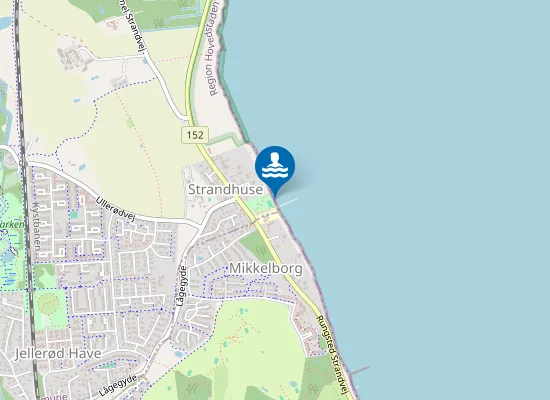 Map of STRANDHUSE, MIKKELBORG