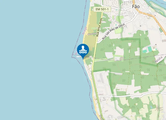 Map of Praia das Pedrinhas