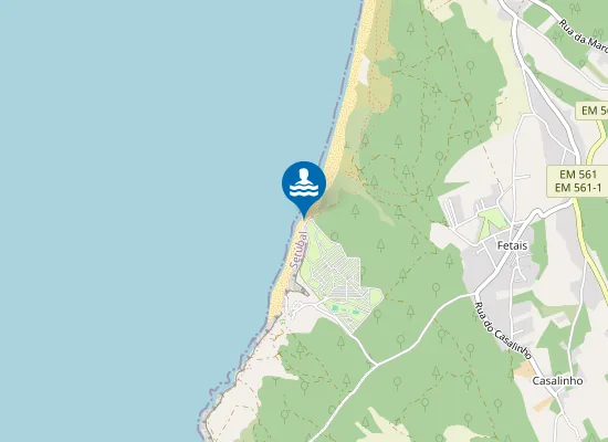 Map of Praia do Penedo