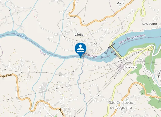 Map of Praia Fluvial de Torneiros