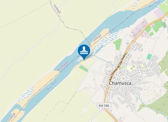 Map of Praia Fluvial Porto das Mulheres