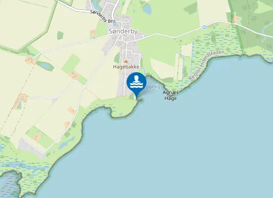 Map of SØNDERBY HAVN