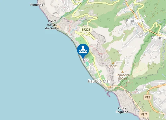 Map of Praia da Ribeira das Galinhas