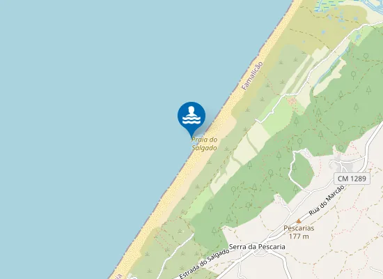 Map of Praia do Salgado