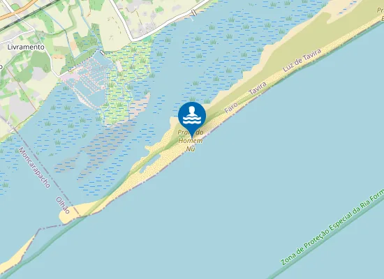 Map of Praia do Homem Nú
