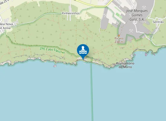 Map of Praia da Cova da Mijona