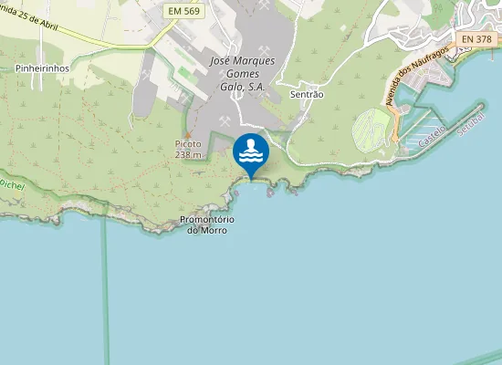 Map of Praia do Ribeiro do Cavalo