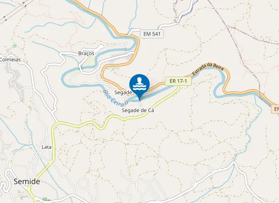 Map of Praia Fluvial de Segade