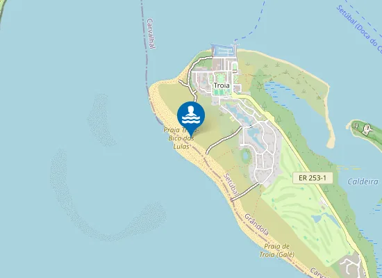 Map of Praia do Bico das Lulas