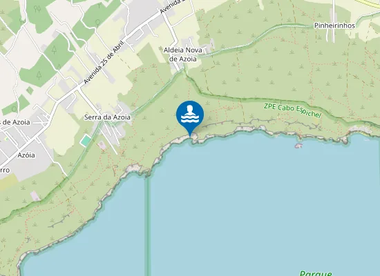 Map of Praia de Vale Côvo