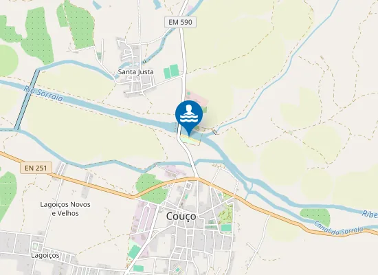 Map of Praia Fluvial do Couço