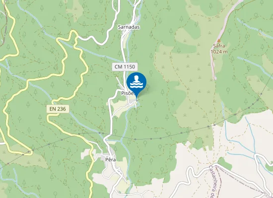 Map of Praia Fluvial de Pisão do Baeta