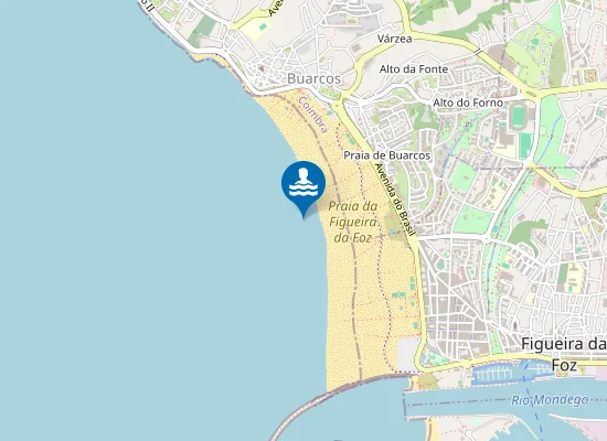 Map of Praia da Figueira da Foz