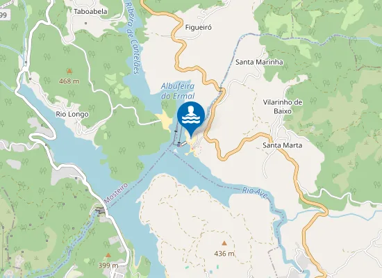 Map of Praia Fluvial do Ermal