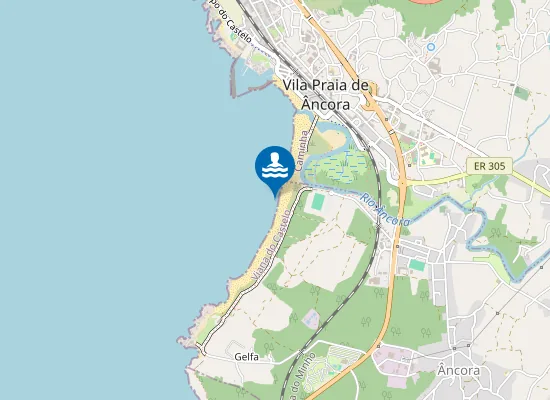 Map of Praia da Duna do Caldeirão