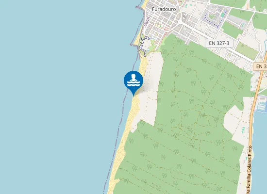 Map of Praia do Furadouro - Sul