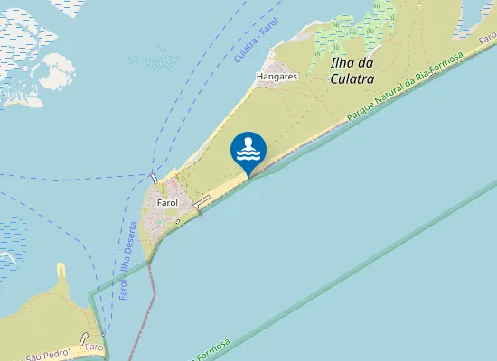 Map of Praia do Farol