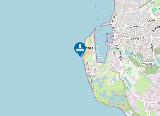 Map of ASSENS NÆS BADEBRO (BF)