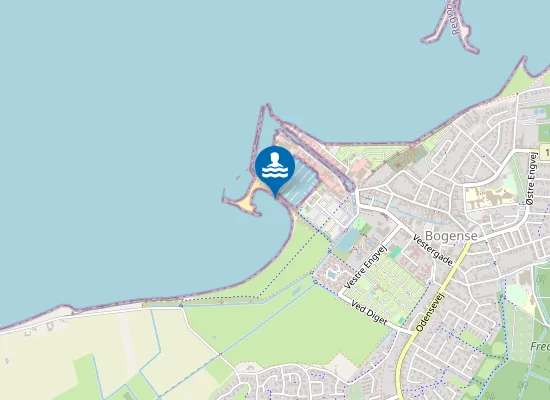 Map of BOGENSE STRANDBAD