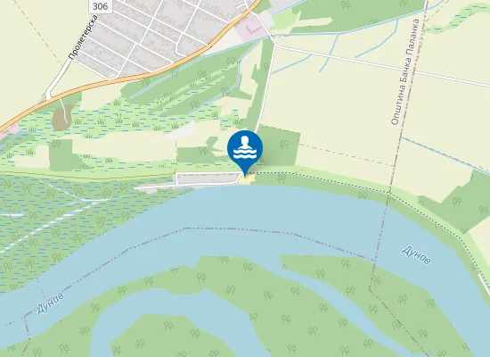 Map of Плажа Челарево