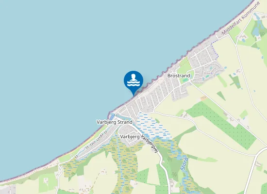 Map of VARBJERG STRAND Ø