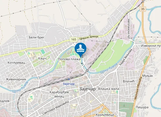Map of Попова плажа