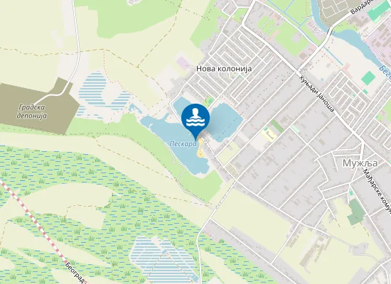 Map of Купалиште Пескара