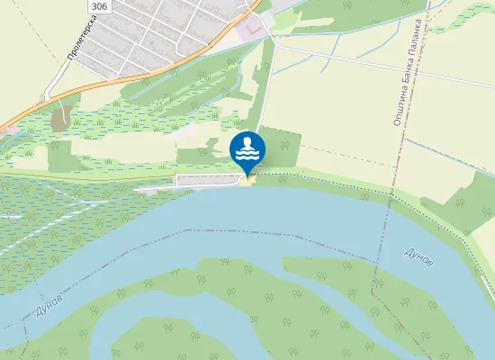 Map of Плажа Челарево