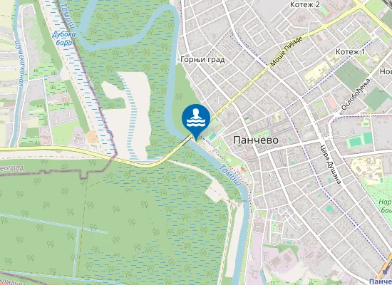 Map of Градска плажа