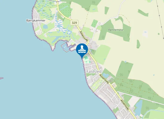 Map of FALSLED S F. HAVN