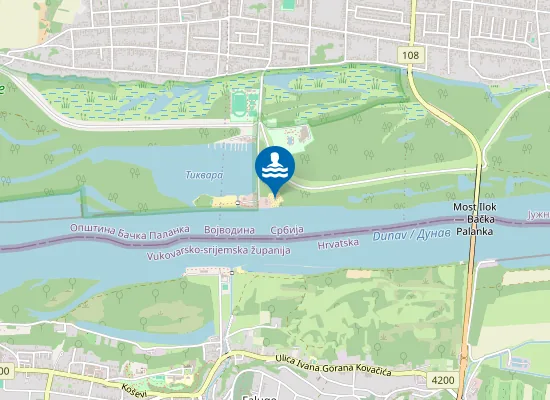 Map of Градска плажа