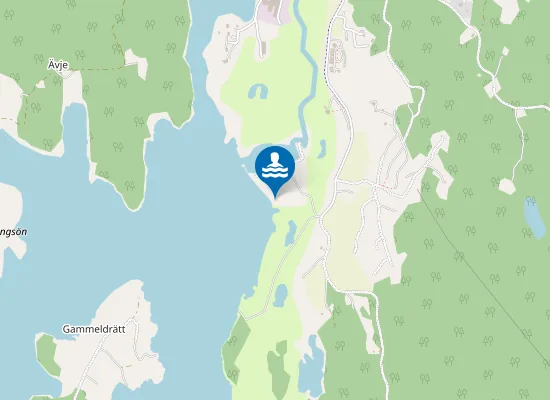 Map of Åmmebergs badet