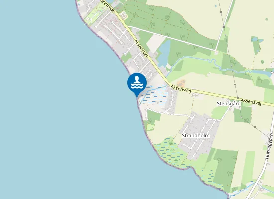 Map of FALSLED VED MØLLEBÆK