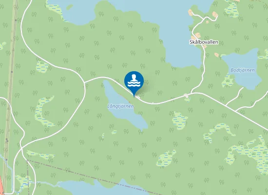 Map of långtjärn fiske