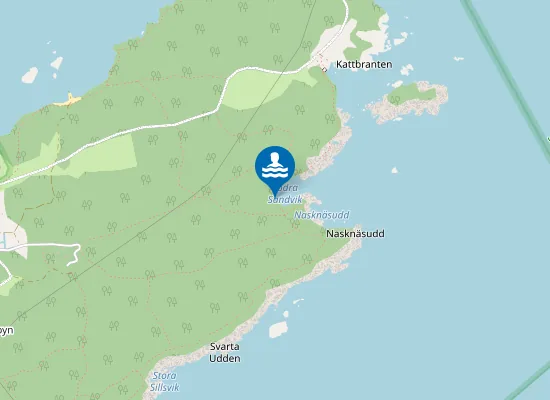 Map of Stora Sandvik