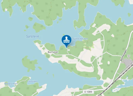 Map of Sopptipsvikens badplats