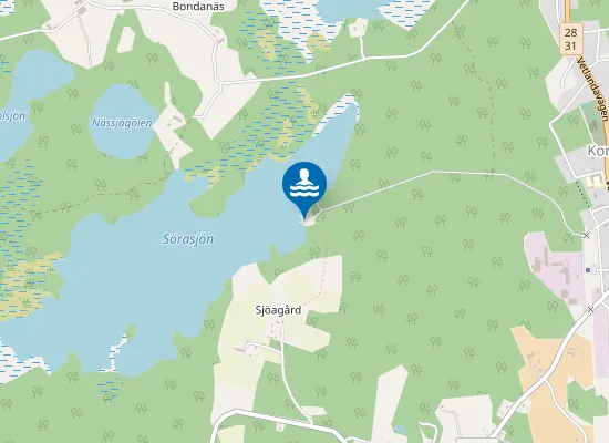 Map of Sörasjöbadet
